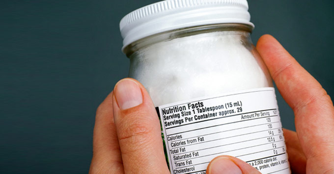 nutritional label