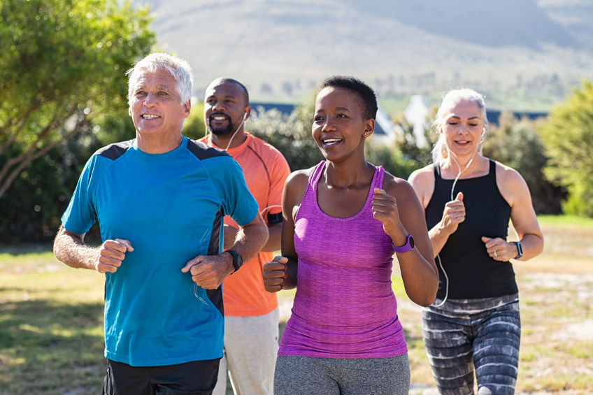 people doing workout