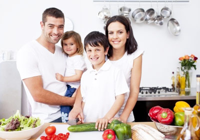 a healthy family