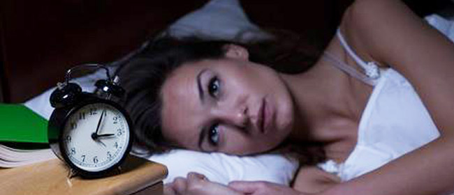 woman having insomia