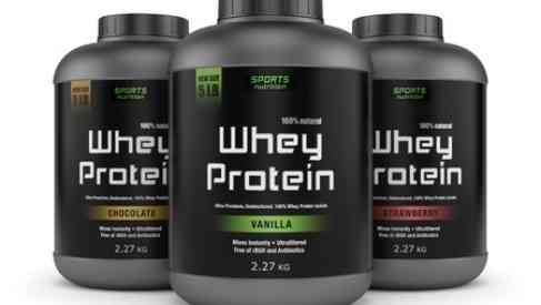 Whey protein containers
