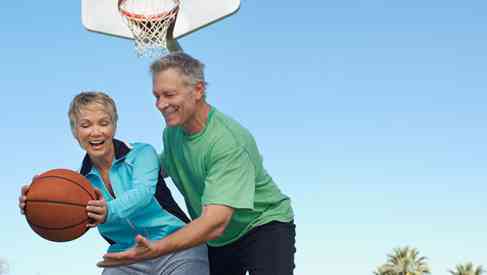 aging couple into fitness to prevent age