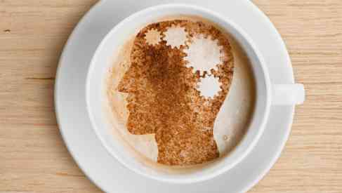 caffeine human brain