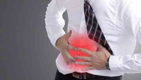 man with gut problems