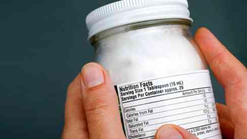 nutritional label