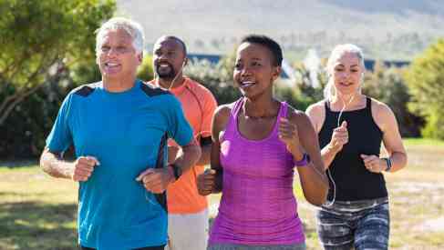 people doing workout