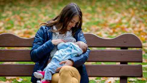 woman breastfeeding