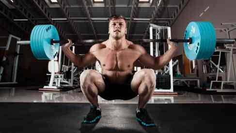 athlete doing push up