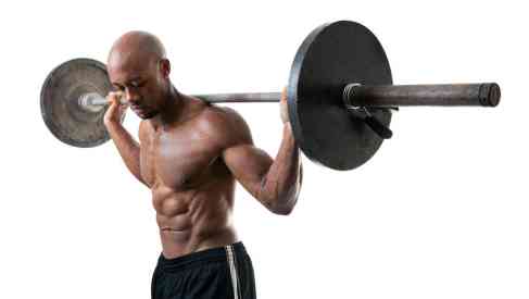 athlete doing push up