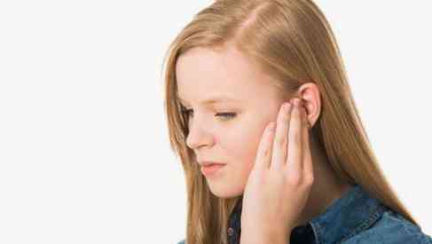 teen girl with hearing damage